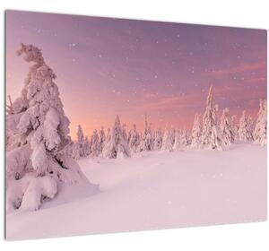 Tablou - Copaci sub așternut de zăpadă (70x50 cm)