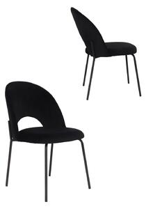 Scaun Molly Black negru uni