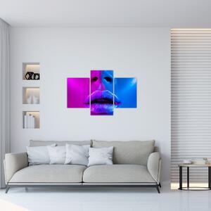 Tablou - Imaginea buzelor colorate (90x60 cm)