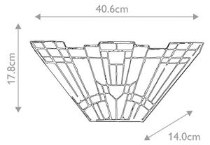 Elstead QZ-INGLENOOK-WU - Aplică de perete Tiffany INGLENOOK, 2xE14/60W/230V