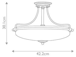 Lustră aplicată GRIFFIN 3xE27/100W/230V Quoizel
