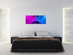 Tablou - Imaginea buzelor colorate (120x50 cm)