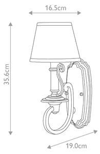 Aplică PLYMOUTH 1xE14/60W/230V bronz Hinkley