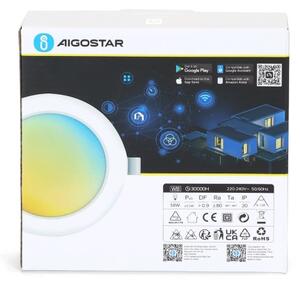 Corp de iluminat LED încastrat dimabil Aigostar LED/9W/230V d. 14,5 cm Wi-Fi