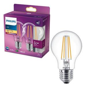 SET 2x bec LED VINTAGE Philips E27/7W/230V 2700K