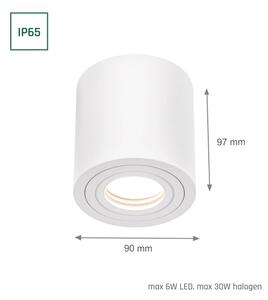 Spot de baie CHLOE 1xGU10/6W/230V IP65, rotund, alb