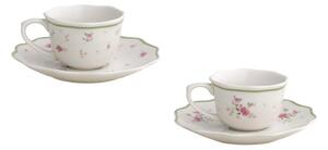 Cești albe 2 buc. pentru espresso din porțelan 90 ml Nonna Rosa – Brandani