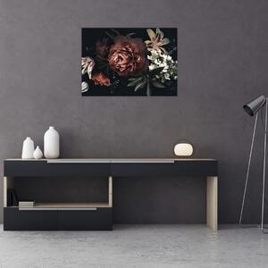 Tablou - Flori întunecate (70x50 cm)