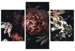 Tablou - Flori întunecate (90x60 cm)