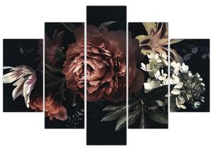 Tablou - Flori întunecate (150x105 cm)