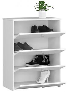Pantofar cu 4 sertare alb 60 x 80 x 33 cm