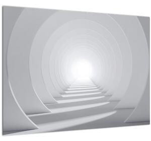 Tablou pe sticlă - 3D tunel (70x50 cm)