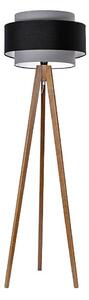 Lampă de podea 1xE27/60W/230V stejar/gri