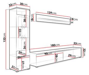 Mobilier living Selwyn I (wotan) (iluminat LED Alb). 1054036