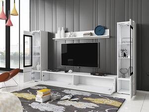Mobilier living Selwyn II (beton + Alb lucios ) (iluminat LED Alb). 1054050