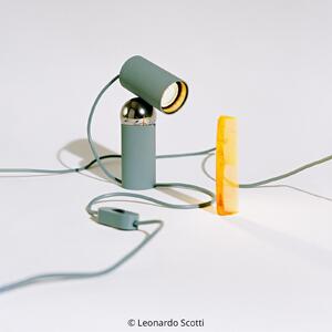 FLOS Lampa de masă Bilboquet, verde, rotativă, LED GU10, Verde, Camera de zi / sufragerie, Plastic, Design
