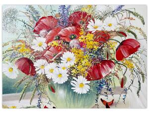 Tablou - Vază cu flori sălbatice (70x50 cm)