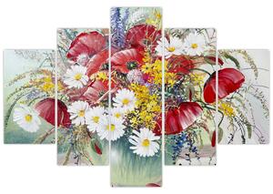 Tablou - Vază cu flori sălbatice (150x105 cm)