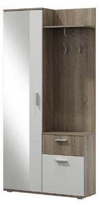 Z0ND0 Dulap pentru hol Climax (trufla + Alb). 1054248