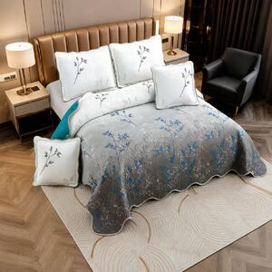 Cuvertura bumbac 100%, 5 piese, pat 2 persoane, 230x250 cm, CB427