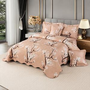 Cuvertura bumbac 100%, 5 piese, pat 2 persoane, 230x250 cm, CB379