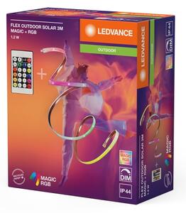 Ledvance - Bandă LED solară RGB reglabilă FLEX 3m LED/1,2W/3,7V IP44 + telecomandă