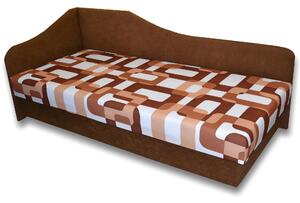 Pat de o persoană (canapea) 80 cm Lady 87 (maro 13 + Gusto 11) (S). Promo -12%. 793111