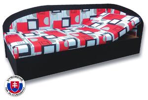 Pat de o persoană (canapea) 90 cm Krista (negru 39 + Otawa 1a) (D). Promo -12%. 793104