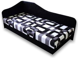 Pat de o persoană (canapea) 80 cm Lady 87 (negru 39 + Gusto 12) (S). Promo -12%. 793113