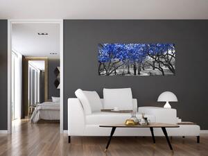 Tablou - Copaci albaștri Central Park, New York (120x50 cm)