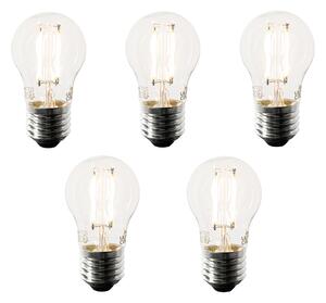 Set de 5 becuri LED inteligente E27 P45 4,5W 470 lm 1800-4000K