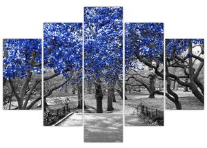 Tablou - Copaci albaștri Central Park, New York (150x105 cm)