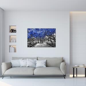 Tablou - Copaci albaștri Central Park, New York (90x60 cm)