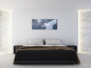 Tablou - Fata și unicorn (120x50 cm)