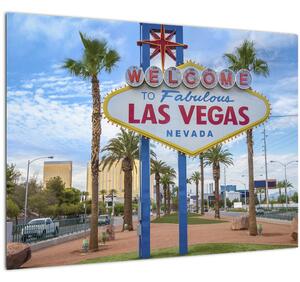Tablou pe sticlă - Las Vegas (70x50 cm)