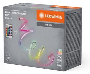 Ledvance FLEX TV MOOD - Bandă LED RGB dimabilă 1 m, LED/4W/5V + telecomandă