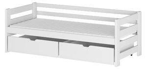 Z0ND0 Pat pentru copii 90 x 200 cm Erin (cu somieră și sp. depozitare) (Alb). Promo -10%. 1012941