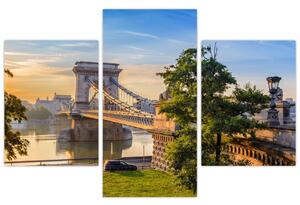 Tablou - Pod peste râu, Budapesta, Ungaria (90x60 cm)