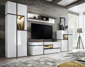Z0ND0 Mobilier living Carlyn 28 PEW CS (alb mat + brest perlă + alb ultra lucios). 1024468