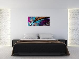Tablou - Floare, abstracție (120x50 cm)