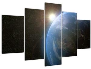 Tablou - Pământul privit din spațiu (150x105 cm)