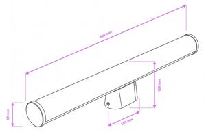 Brilagi - Iluminare LED pentru oglindă de baie TUBE LED/15W/230V 3000/4000/6500K IP44 crom