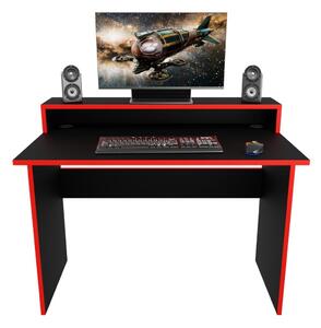 Z0ND0 Masă PC gaming Adapt (Negru + Roșu) (fără iluminat). 1054992