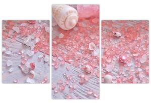 Tablou - Atmosfera de litoral în nuanțe roz (90x60 cm)