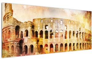 Tablou - Pictură digitală, Colosseum, Roma, Italia (120x50 cm)