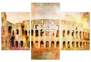 Tablou - Pictură digitală, Colosseum, Roma, Italia (90x60 cm)