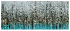 Tablou - Pescărie turcoaz, Biei, Japonia (120x50 cm)