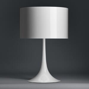 FLOS Spun Light T1 - lampă de masă albă, reglabil, Alb, Camera de zi / sufragerie, Metal, Design