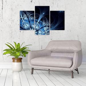 Tablou - Floare albastru închis (90x60 cm)