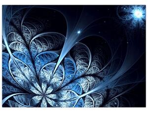 Tablou - Floare albastru închis (70x50 cm)